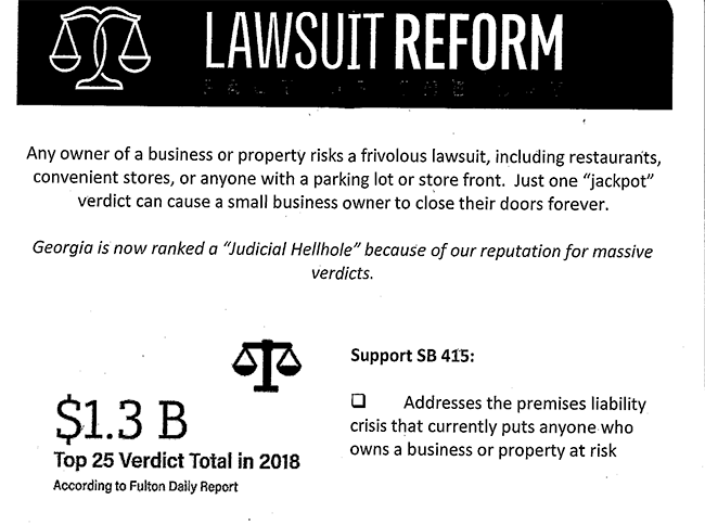 Misleading Tort Reform Handout